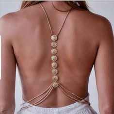 6-7 Inches In Length Alloy Silver Jóias Body Chains, Harness Style, Body Necklace Chain, Backdrop Necklace, Body Necklace, Gold Body Chain, Chain Bra, Back Necklace, Body Chains