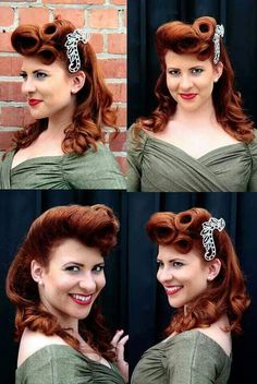 Roll Hairstyle, Rockabilly Hair, Rockabilly Style, Pin Up Hair