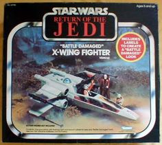 star wars return of the jedi x - wing fighter model set in box with instructions