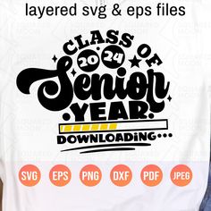 class of senior year svg and eps files