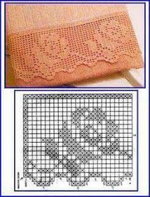 two pictures with different designs on them, one has a crochet doily and the other has a cross stitch pattern