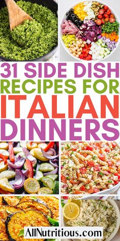 31 side dish recipes for italian dinners