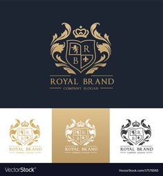 Crests Design, Royal Logo Design, Family Crest Design, Heraldic Logo, School Monogram, Royal Logo, Family Logo, Logo Design Inspiration Creative, Luxury Logo Design