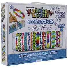 the rainbow loom bracelet craft kit includes all - in - one crafts and jewelry designs