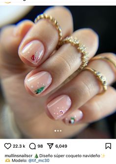 Fun Christmas Nails, Festive Christmas Nails, Nail Art Noel, Unique Nail Art, Christmas Gel Nails, Xmas Nails