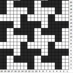 a crossword puzzle with black and white squares