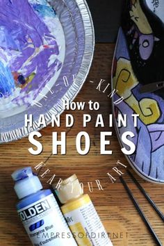 Grab this free DIY tutorial showing how to paint canvas shoes including converse. Lists recommended art supplies and how to protect your sneakers. #handpaintedshoes #tutorial #empressofdirt Diy Vans, Canvas Shoes Diy, Paint Shoes, Painted Converse, Painted Shoes Diy, Custom Sneakers Diy, Painted Canvas Shoes, Painted Vans