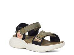 Saw this at DSW! Teva Zymic, Teva Women, Travel Sandals, Teva Sandals, Strappy Platform Sandals, Athletic Sandals, Green Sandals, Teva Shoes, Women Travel