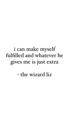 the wizard liz quote on white background