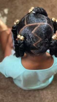 Lil Girl Hairstyles Braids, Girly Hairstyles, Toddler Hairstyles Girl, Girls Natural Hairstyles, Natural Hairstyles For Kids