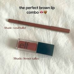 Achieve the ultimate brown lip look with this perfect combo! Start with NYX's lip liner in the shade "Total Baller" for a defined pout, and top it off with e.l.f.'s liquid lipstick in the shade "Honey Talks" for a smooth, rich finish. Ideal for everyday wear or a night out!#BrownLipCombo #NYXCosmetics #ELFMakeup #LipInspo #MakeupLover #BeautyEssentials #FallMakeup #LipGoals Brown Lip Look, Latina Baddie Makeup, Ig Baddie Makeup, Beginner Makeup Tips, Makeup Looks Spring, Brown Lip Combo, Ig Baddie, Makeup Beginner, Makeup Doll