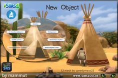 an animated native american teepeel with the caption new object