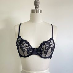 New With Tags, La Perla Floral Vibes Black Lace Bra With Underwire In Size 36b. Details: Unlined Underwire Adjustable Straps Silver Hardware Hook And Eye Closure Evening Underwire Bra With Lace Closure, Sheer Underwire Bra For Wedding, Sheer Full Coverage Fitted Bra, Low-cut Black Bra With Lace Closure, Black Low-cut Bra With Lace Closure, Wedding Sheer Underwire Bra, Wedding Underwire Sheer Bra, Wedding Underbust Fitted Bra, Sheer Underwire Evening Bra