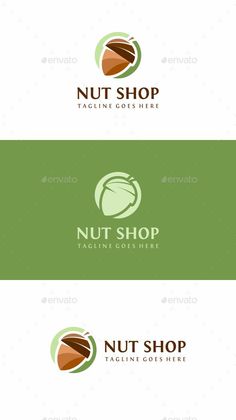 nut shop logo template - food logo templates