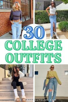 College Outfits Western, College Jacket Outfit, College Summer Outfit, Trendy College Outfits, Western Fall Outfits, Outfits Ideas For School, Casual Outfits Comfy