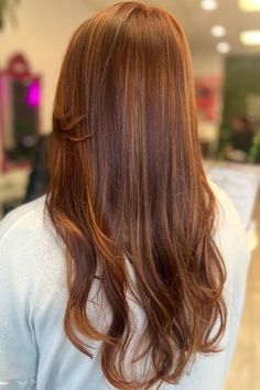 Woman with reddish brown hair and subtle blonde highlights. Pretty Brown Hair, Natural Brown Hair, Chestnut Brown Hair, Subtle Blonde Highlights, Light Brown Highlights, Reddish Brown Hair