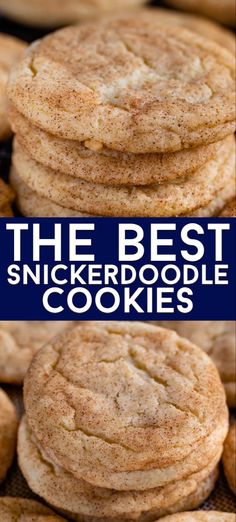 the best snickkerboodlele cookies are stacked on top of each other