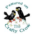 the crafty crow logo with two black birds