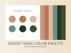 desert oasis color palette by mint mountain media