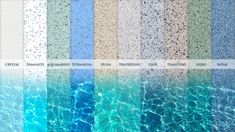 an image of water that looks like it is in different colors