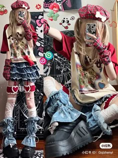 Outfit Ideas Gyaru, Kawaii Outfit Ideas, Estilo Harajuku, Wd 40, Harajuku Outfits, Gyaru Fashion, Funky Outfits, Kawaii Fashion Outfits, Crafting Paper