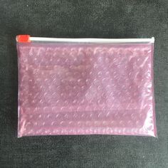 New, Never Used New Size! Glossier Small Rectangular Bubble Pouch [Set Of 3 Pouches] Clear Bubble Pouch, Great For Using As A Wallet, Keeping Essentials, And As A Makeup Bag 7.5" X 5.5" Glossier Bag, Glossier Pink, Pink Bubbles, Small Pouch, Small Pouches, Bubble Wrap, Makeup Bag, Bubbles, Bag Lady