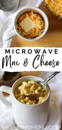 microwave macaroni and cheese soup in a mug