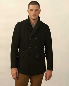 BOND PEACOAT – Billy Reid Double Breasted Overcoat, Billy Reid, Saint James, Bond Street, Pea Coat, Vintage Clothes, Mens Outerwear, Double Breasted Suit Jacket, Hand Warmers