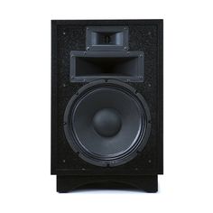 the front view of a speaker on a white background