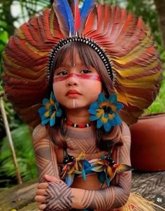 Ancestry Art, Brazil Culture, Native American Children, Native Tattoos, Folk Clothing, We Are The World, Native American History, Native American Culture, Indigenous Art