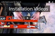 a video demonstrating how to install an installation video for the little giant lubrir