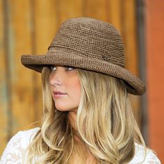 Women's Catalina Sun Hat – Wallaroo Hat Company Hats For Small Heads, Raffia Sun Hat, Knitting Hats, Raffia Hat, Hippie Clothes, Elegant Hats