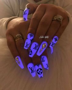 Purple Acrylic Nails, Nagellack Trends, Purple Nail Designs, Pedicure Designs, Drip Nails, Purple Nail, Her Nails