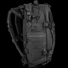 a black and white photo of a backpack on a black background with clippings