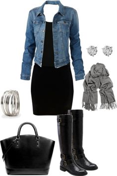 Black Dress And Boots, Coffee Nook, Weather Outfits, Trendy Boots, Outfit Jeans, Sport Chic, Wardrobe Ideas, Fun Fashion