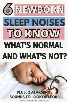 6 Newborn Sleep Noises To Know: What’s Normal and What’s Not Post Partum Outfits, Postpartum, Baby Sleep, Sleep