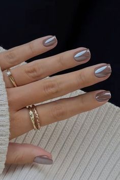 Old Money Nails, Tan Nails, Money Nails, Classy Nails, Fancy Nails