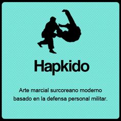 a poster with the words hapkido and an image of a man doing a handstand