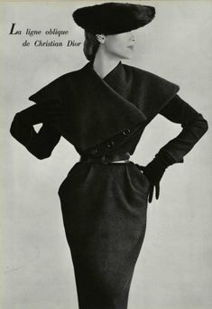 Dior Designs, Dior 1950, 1950 Style, Dior New Look, Vintage Fashion 1950s