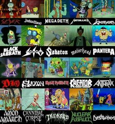 cartoon characters are depicted in this collage from the animated series, rick and mort