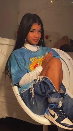 Bruh Girl Outfits, Jean Outfit Ideas, Nike Blazer Outfit, Cart Ideas, Stile Hijab, Looks Pinterest, Skater Girl Outfits, Streetwear Aesthetic