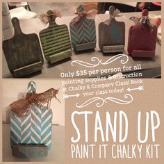 the stand up paint it chalky kit is ready to be used