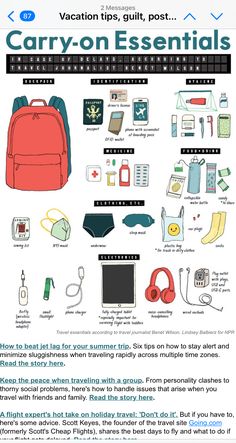 an info sheet describing the various items that are in this bag and how to use them