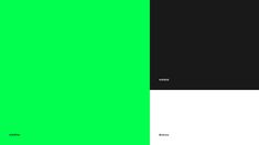 an image of two different color combinations in the same room, one green and one black