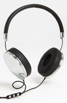 a pair of headphones sitting on top of each other