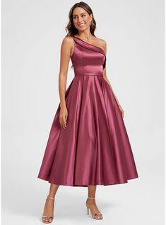 JJ's House Satin One Shoulder Spring Summer Ball-Gown/Princess General Back Zip Vintage Simple Minimalist Mulberry Height:5.8ft（176cm） Bust:32in（82cm）Waist:24in（61cm）Hips:35in（89cm） Tea-Length Red Sleeveless Cocktail Dress. #JJ's House #Satin #OneShoulder #Spring #Summer #BallGownPrincess #General #BackZip #Vintage #Simple #Minimalist #Mulberry #TeaLength #Red #Sleeveless #CocktailDress Summer Ball, Gown Cocktail, Gown Princess, Ball Gowns Princess, Satin Cocktail Dress, Party Dresses Online, Tea Length, Ball Gown, Dresses Online