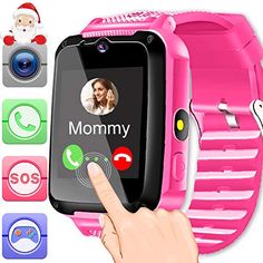 a child's smart watch is shown with the text mommy on it and an image of