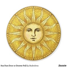 a drawing of the face of a sun