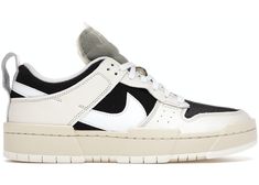 Nike Dunk Low Disrupt Pale Ivory Black (W) - DD6620-001 Low Disrupt, Nike Dunk Low Disrupt, Black Nike Shoes, Shoe Wishlist, Retro Jordans, Supreme Streetwear, Sneakers Adidas, Black Gums, Black Shoes Women