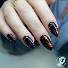 Fall Dip Nails Ideas, Fall Color Nail Designs, Nails Abstract, Cozy Ideas, Nails Inspired, Dip Nails, Edgy Makeup, Foil Nails